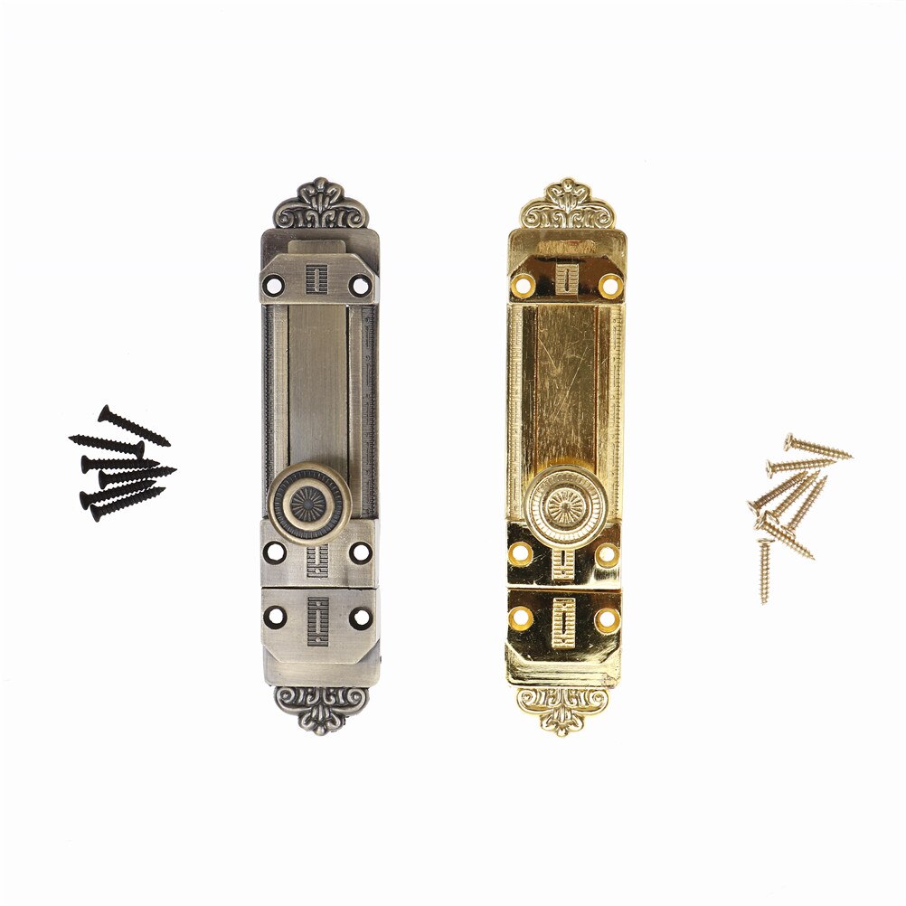 Pestillo de cerradura deslizante de aleación de Zinc para puerta Vintage, Perno de barril, bronce, para muebles