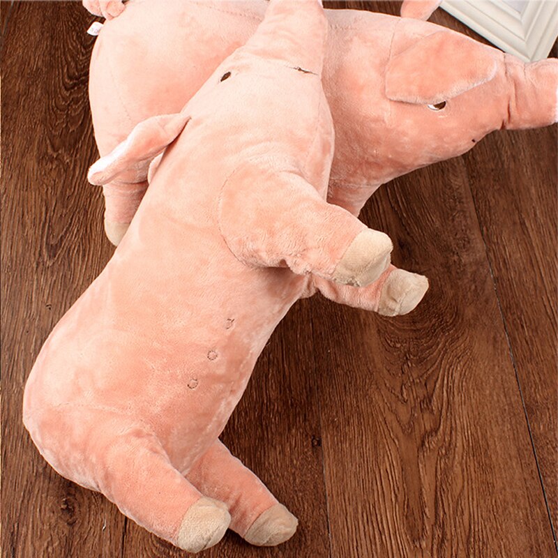 Dog Bite Toy Pig Shape Pet Toy Accompany Sleeping Pigs Toys Warm Soft Plush Cotton Sleeping Partner for Puppy Dogs Bulldog Teddy