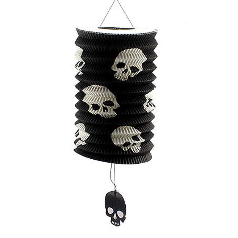1PC Halloween Pumpkin Round Chinese Paper Lantern Party Decor Craft DIY Hanging Lantern Ball Party Scary Supplies U3: B2