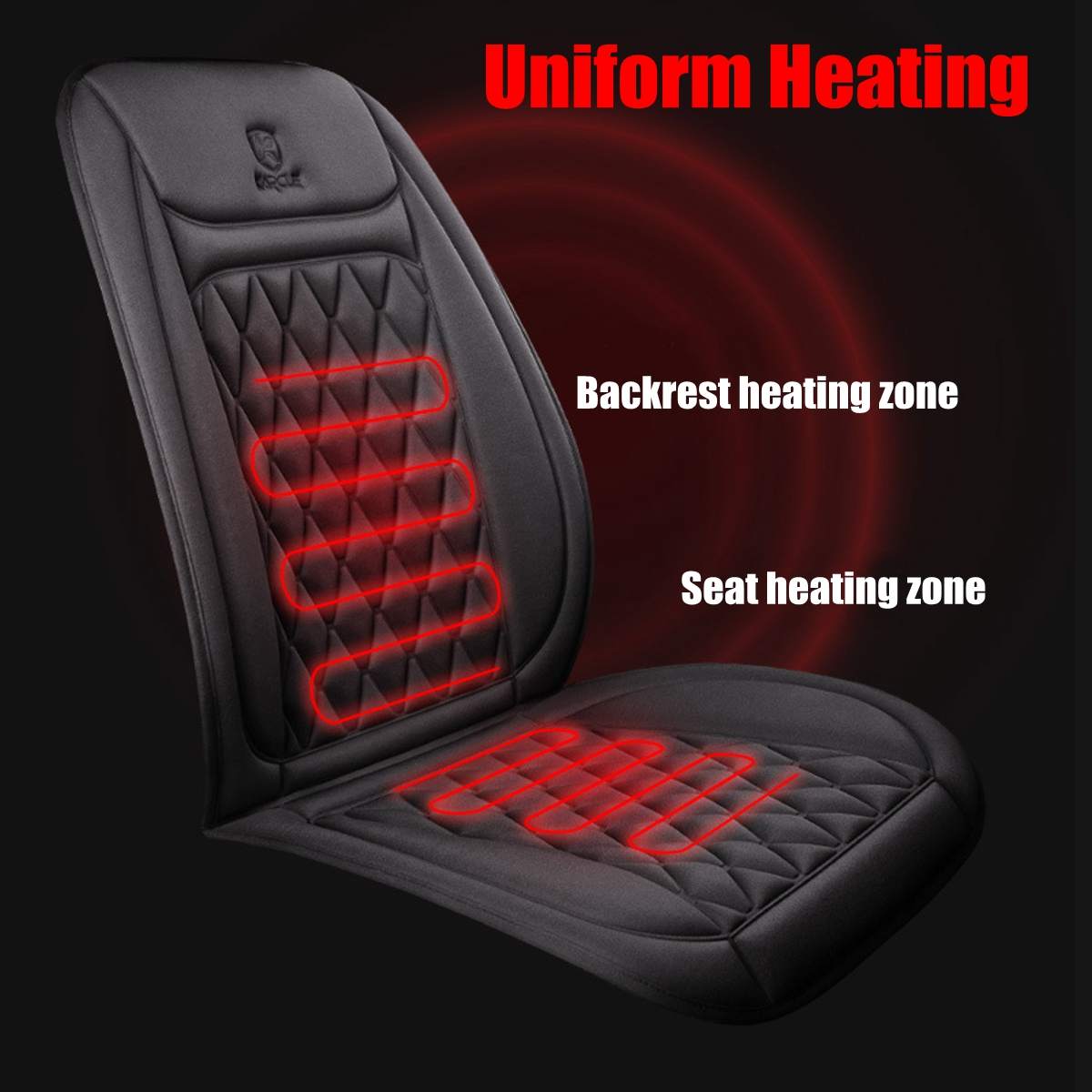 12V~24V Universal Car Seat Cover Warm Heated Chair Cushion Cover Multifunction Automobiles Seat Covers 3 Speed Adjustable