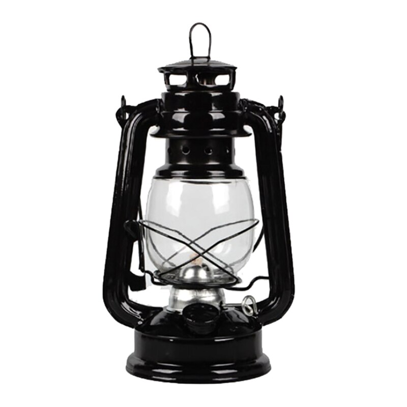Vintage Kerosine Lantaarn Lamp Met Een Zacht Gloeilamp In Een Donker Bos Hout Licht Het Blurred Backgrou Background Image Van Image169095668