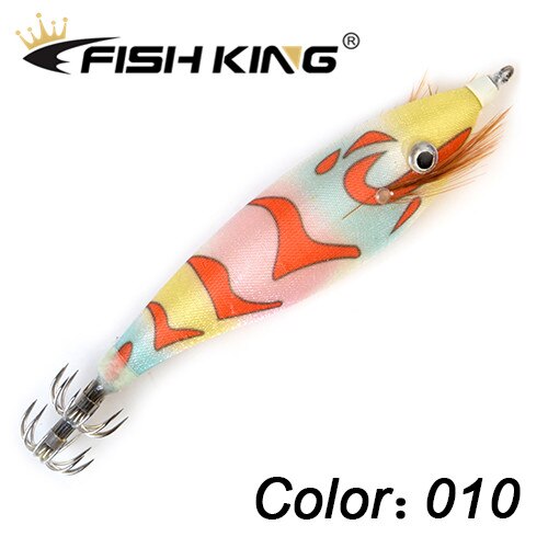Fiske drag bläckfisk krok 9cm 16g självlysande wobblers jigging ocean bläckfisk bläckfisk trä räkor hårda beten 3d ögon jiggar: 010