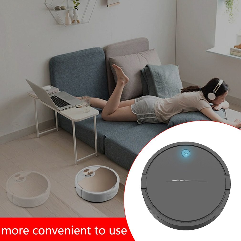 Smart Robot Vacuum Cleaner USB Rechargeable Automatic Sweeping Mopping Robotic Vacuum Cleaner Machine