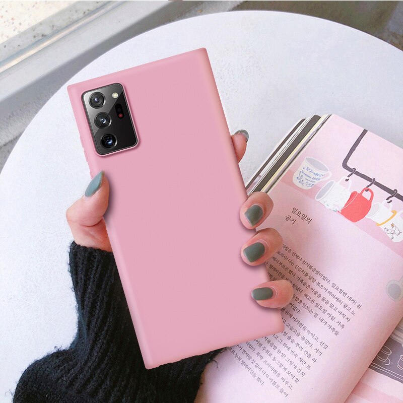 Fall für samsung galaxy note 20 ultra 5G abdeckung coque funda luxus dünne weiche tpu matte schutzhülle: For Note 20 ultra 5G / pink