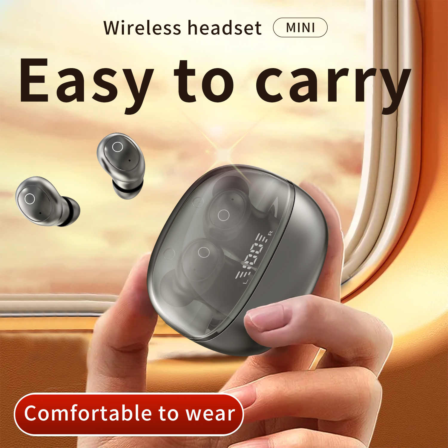 In ear mini earphones, wireless Bluetooth earphones, high aesthetic value, comfortable to wear, long-lasting battery life