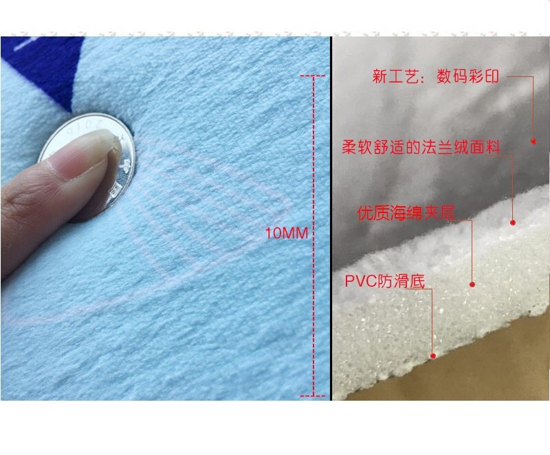 Flannel 3D Print Non Slip 3Pcs/Set Toilet Seat Cover WC Lid Toilet Cover Bathroom Pad Floor Mat Rug Carpet Vloerkleed ZCL512