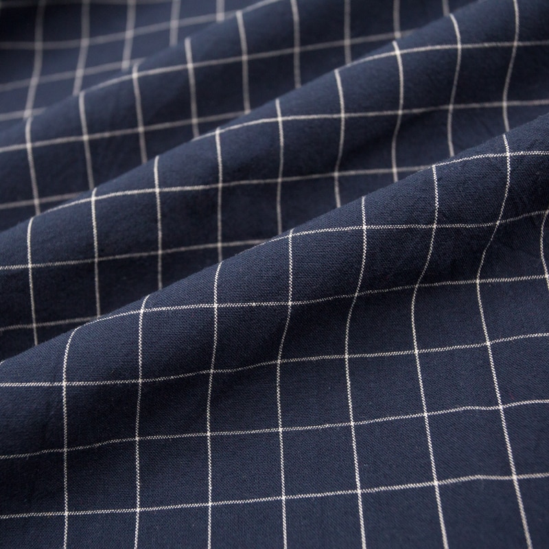 Waschen Reiner Baumwolle 100% Stoff für Bettwäsche Decke Abgedeckt Kleidung Shirt Netz gestreift Plaid Tuch Brokat NäHenne Diy 50x250cm