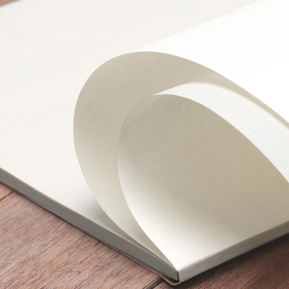 A4 Notebook Blank Inner Page Graffiti Draft Sketchbook Pages Note Paper Painting Thickened Beige 40 For Sketching J7J6