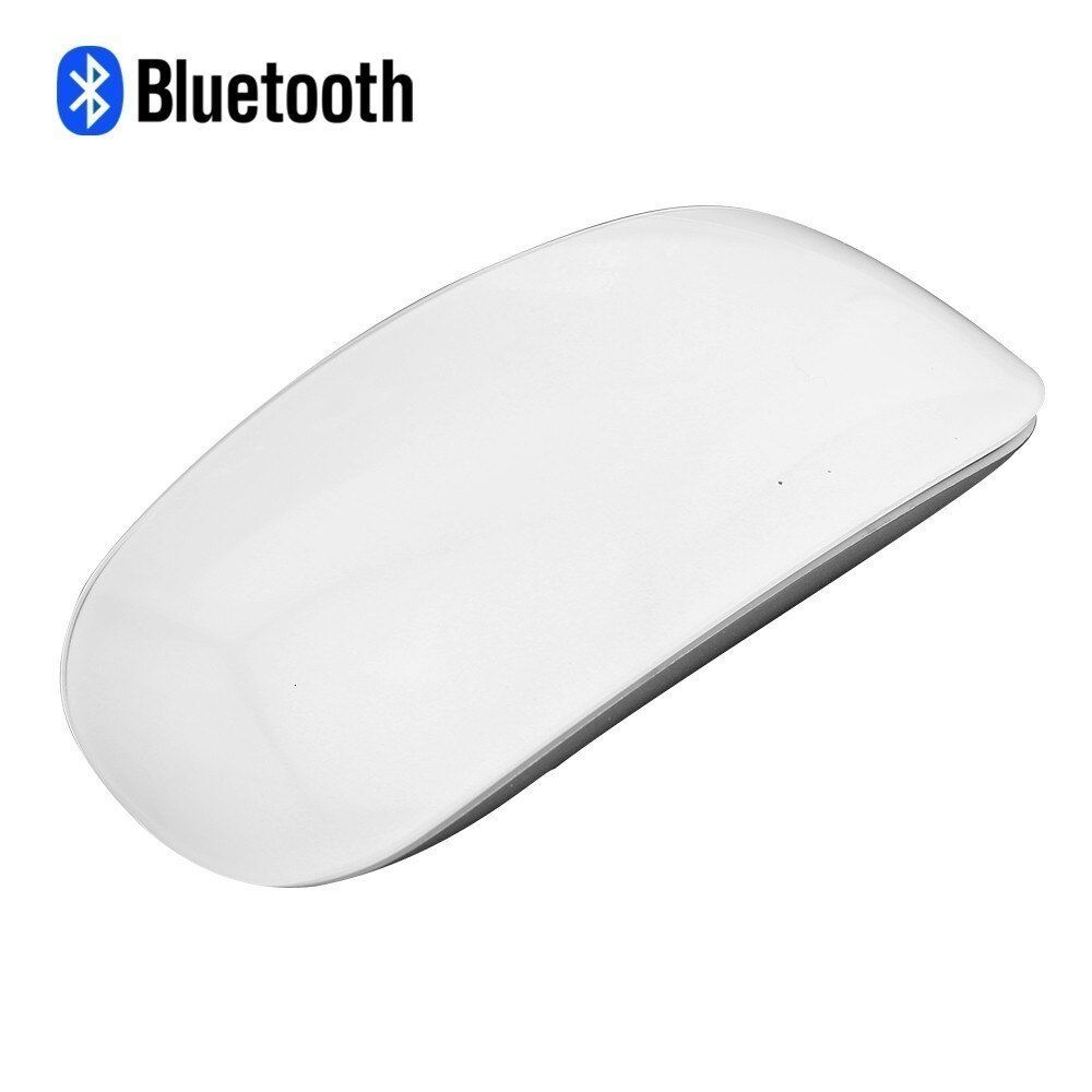 Bluetooth Wireless Arc Touch Magic Mouse 2 Ergonomic Optical Computer Mause Mini 3d Slim Office PC Mice For Apple Macbook Laptop: White