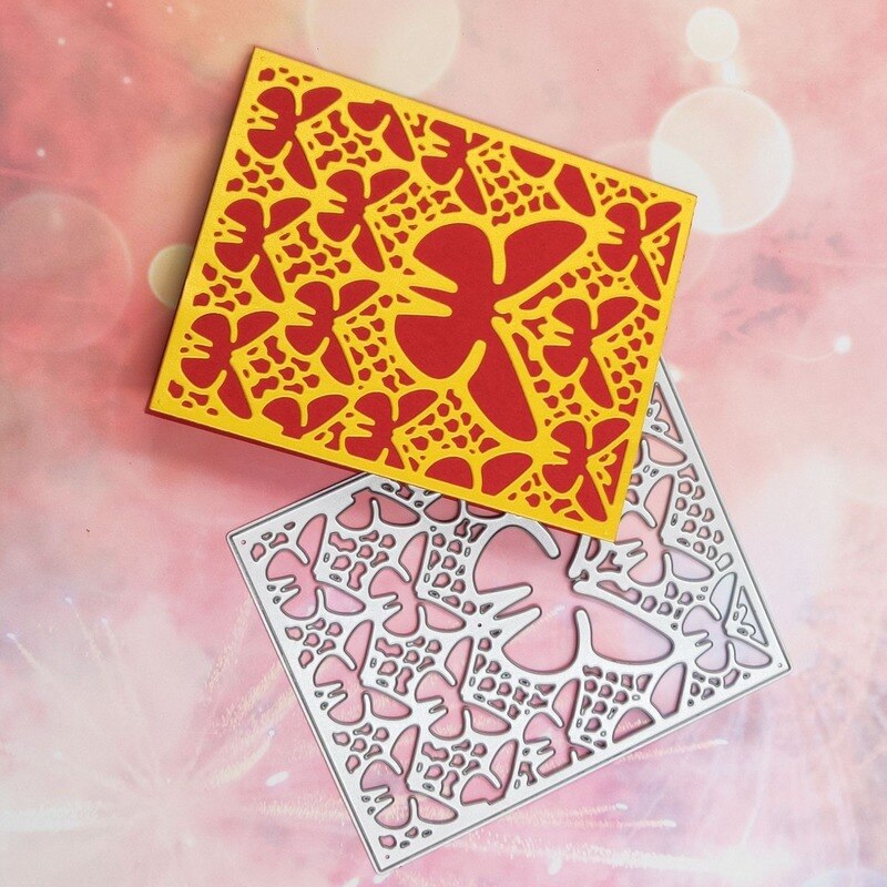 Plakboek Vlinder Cover Carbon Staal Embossing Etsen Snijden Sterven Handmatige Diy Stansen Sterft