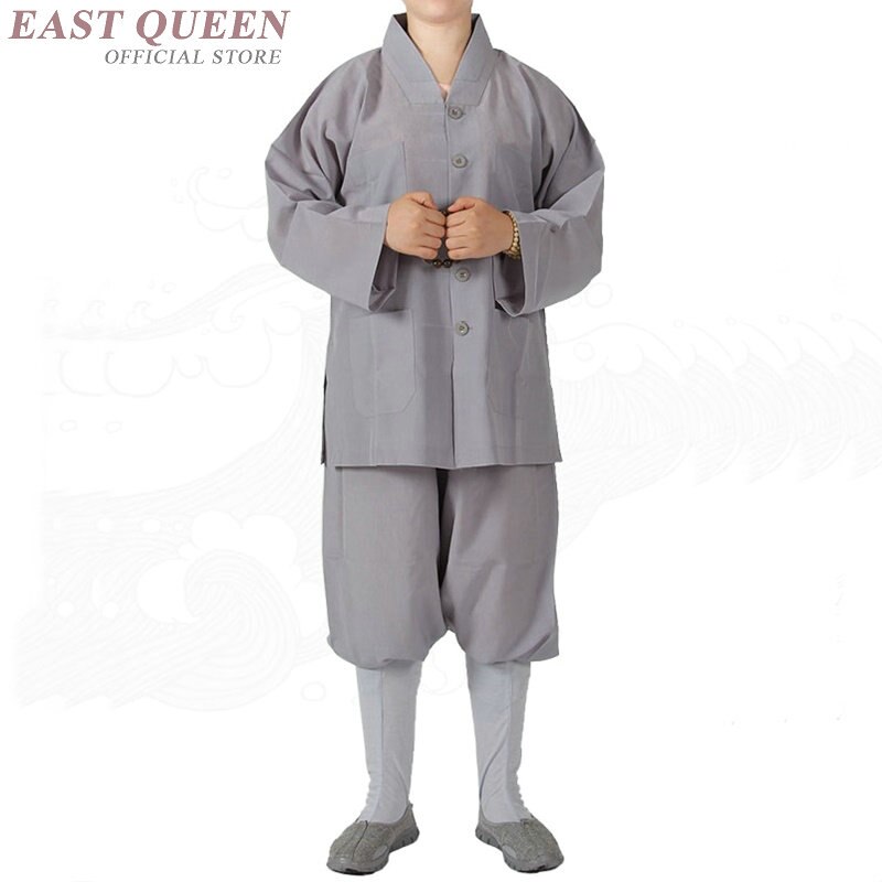 Buddhist monk robes clothing costume shaolin monk clothing buddhist monk clothes uniform meditation clothing KK2262 Y