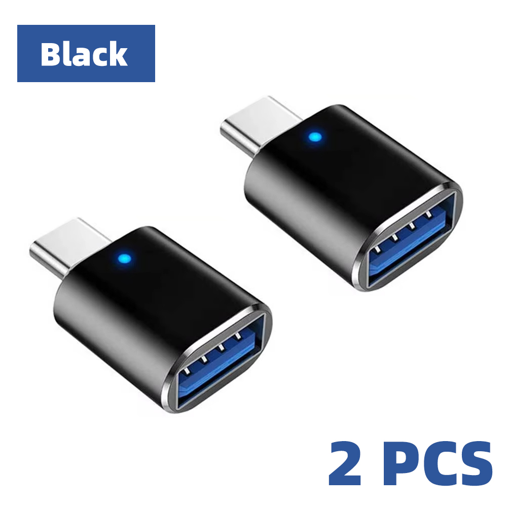 1/2PCS USB 3.0 To Type C OTG Charger Adapter Connector Type-C to USB Male To Type-c Adapt Converter for PC MacBook Car USB ipad: Ivory