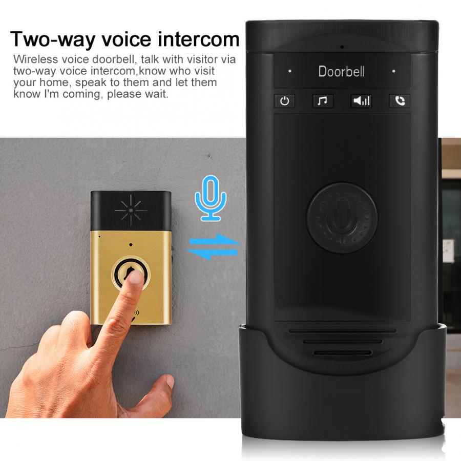Smart Doorbell Wireless Voice Intercom Doorbells Two-way Talk Home Doorbell Office House Intercom Door Bell