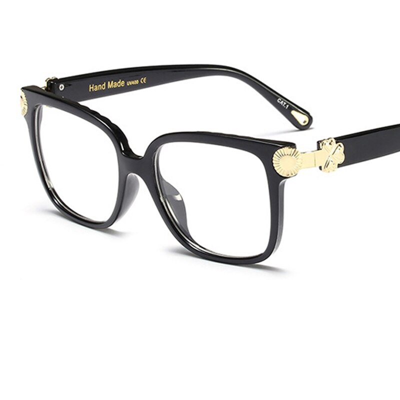 Transparent Square Women Glasses Trendy optical eyeglass frames Vintage computer Big Eyeglass Frame