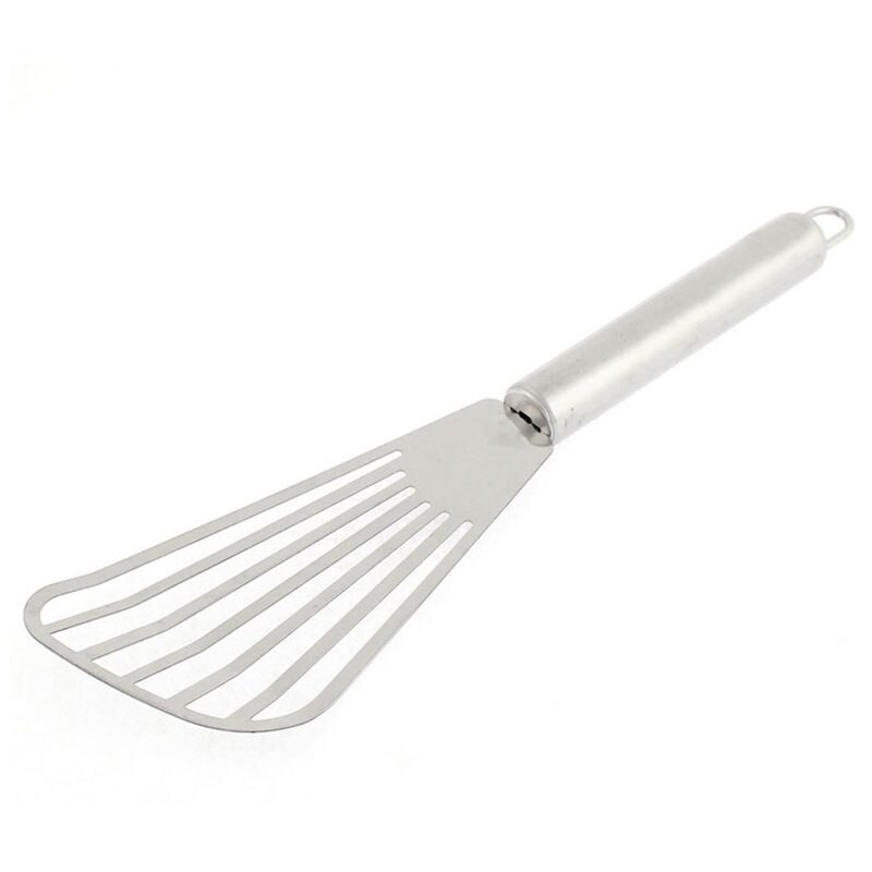 Stainless Steel Slotted Spatula Pancake Turner 10 Inch Length Silver: Default Title