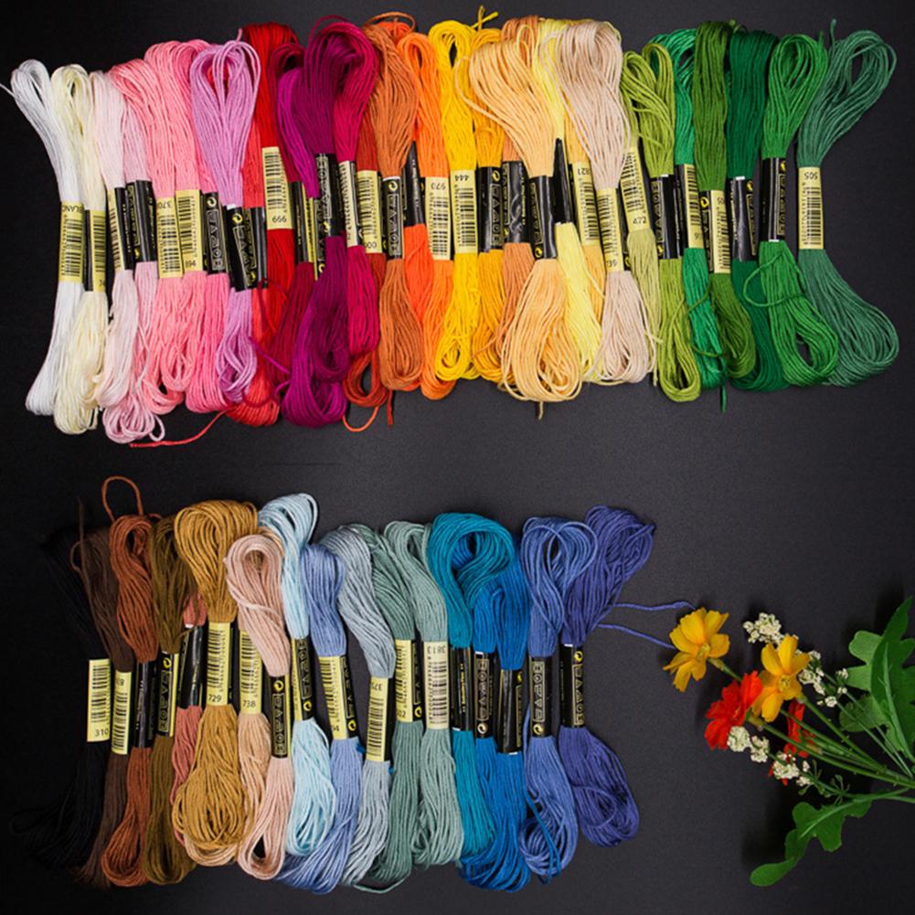 50/100Pcs Multicolor Embroidery Thread Cross Stitch Cotton Sewing Skeins DIY Embroidery Floss Skeins Threads Crafts Sewing Tools