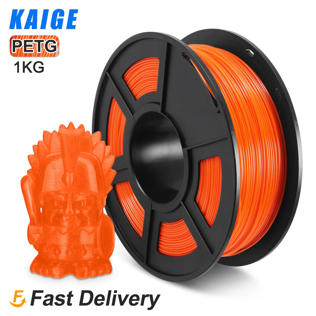 PETG 1kg 1,75 MM Schwarz 3D Drucker Filament пластик 1 кг Gute säure und Alkali widerstand Stabile druck größe: PETG-orange