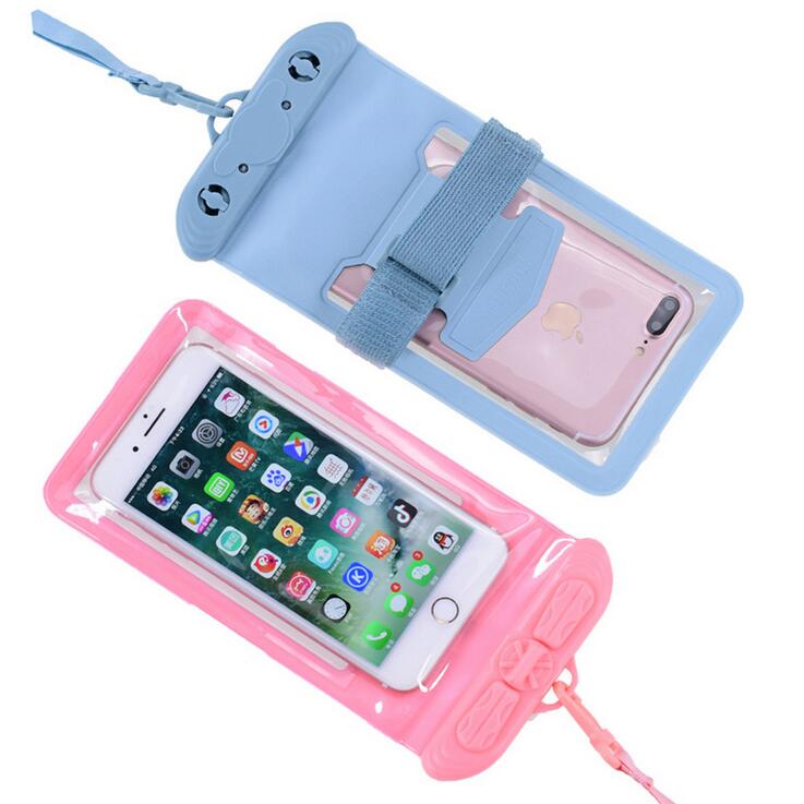 Bolsa impermeable para teléfono móvil, funda transparente para buceo, columpio, playa, natación