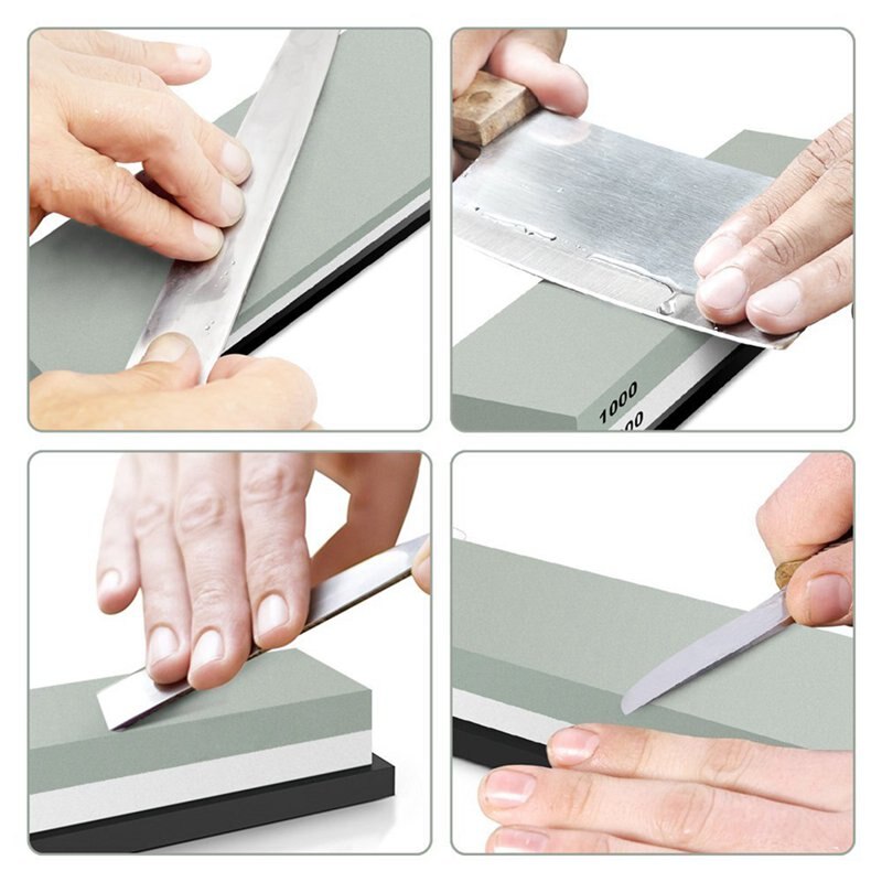 Slijpsteen Slijpsteen 1000/4000 Grit-Messenslijper Steen-Waterstone Rubber Steen Houder Meegeleverd