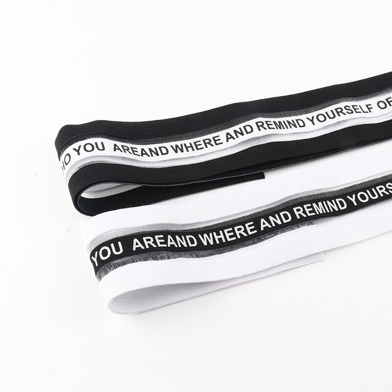 Bedrukking 5cm elastieken 50mm rubberen band elastisch lint kleding tassen broeken elastisch rubber doe-het-zelf naai accessoires 1 meter