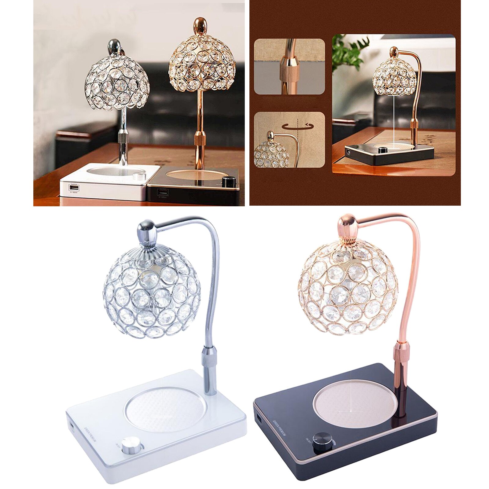 Electric Candle Warmer Wax Melter Fragrance Lamp Dimmable Night Light