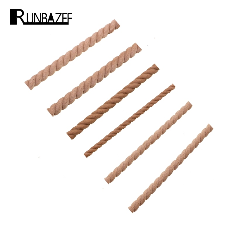 Runbazef trä snidade trä twist linjer stil dekorativ inomhusdörr semi heminredning tillbehör figurer miniatyrer