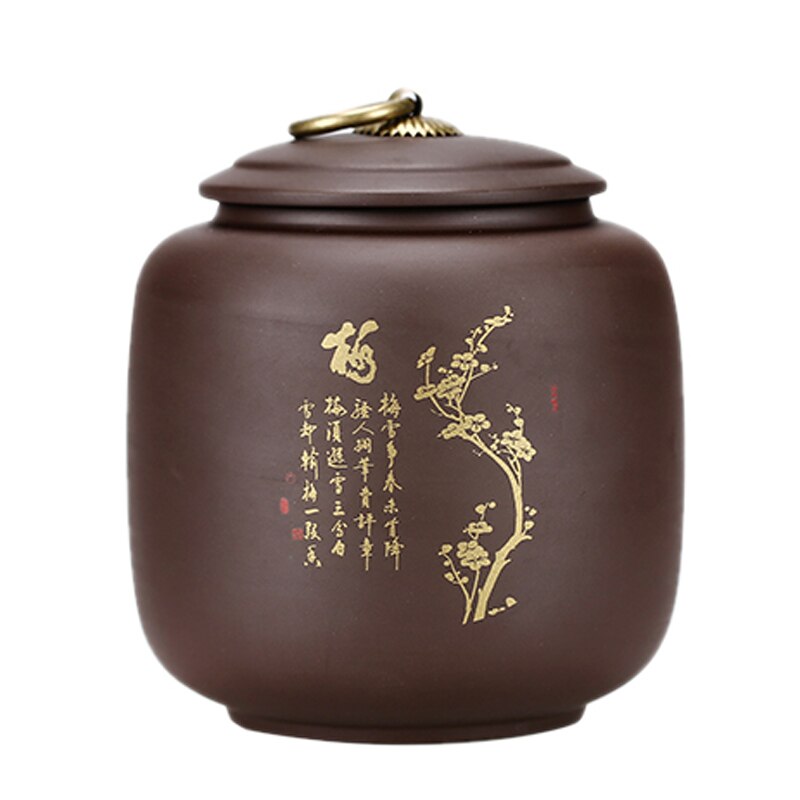 Smell Proof Tea Box Chinese Tea Leaves Container Ceramic Candy Dried Fruit Tea Can Porcelain Jar Cajas De Te Tea Package AC50TE