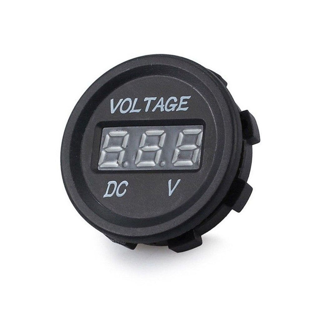 Moto coche LED voltímetro digital 12-24V panel voltímetro digital pantalla