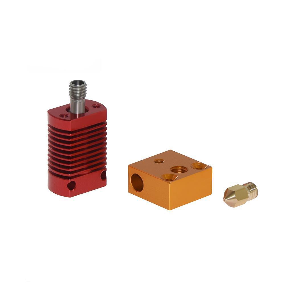 MK8 Montiert Extruder Ende Bausatz für Ender 3 CR10 drucker 1,75mm 0,4mm Düse Aluminium heizung Block 3d drucker zubehör