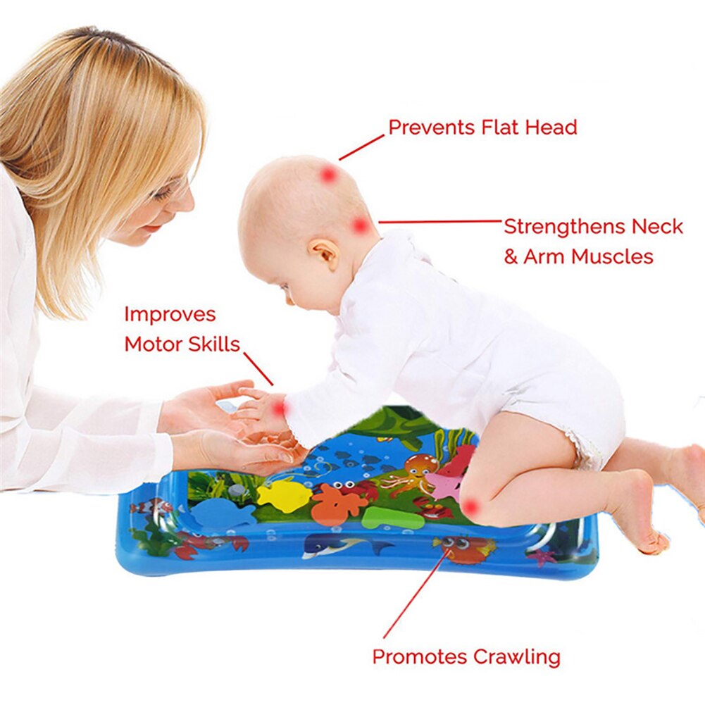 Giocattolo gonfiabile di sviluppo del cervello di crescita della ragazza del ragazzo del centro di gioco di attività dei bambini del cuscinetto gonfiabile dell&#39;acqua del bambino per 3-12 mesi