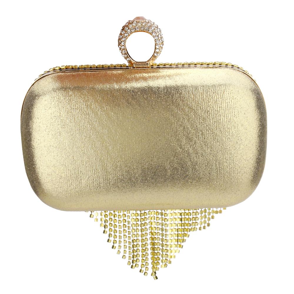 Pochette à pompon en strass pour femmes, Vintage, épaule, argent, , fête de mariage, chaîne, soirée