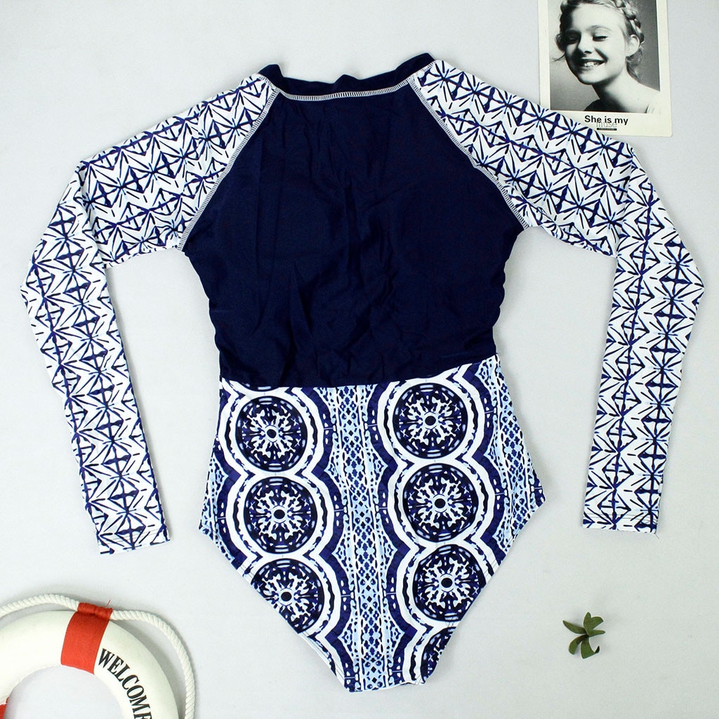 Senhora de manga longa um pedaço maiô zíper rashguard retalhos surf maiô recém chegados mergulho terno natação dropship 11