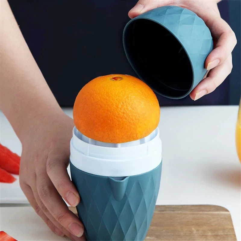 Tragbare Zitruspresse Maschine Küche Manuelle Orange Entsafter Mini Zitronenpresse Kunststoff Obst Werkzeug Küche Zubehör