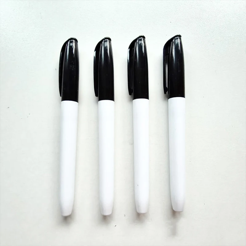 4/12 stuks whiteboard markeerstift af te vegen sneldrogende marker op waterbasis repetitief uitwisbaar zwart voor leraar schoolkantoor