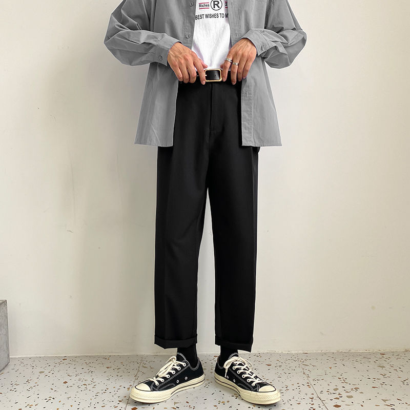 Suit Pants Men's Solid Color Business Casual Strai... – Grandado