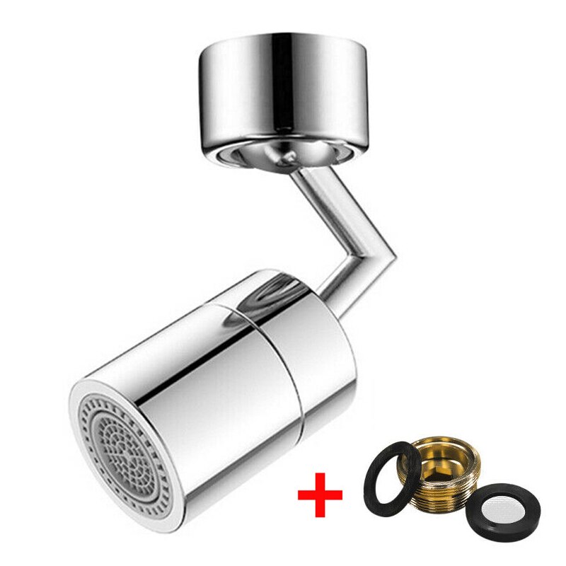Splash Filter Kraan Universele 720 ° Draaien Kraan Spuit Hoofd Extender Adapter Beweegbare Keuken Badkamer Kraan Accessoires: Default Title
