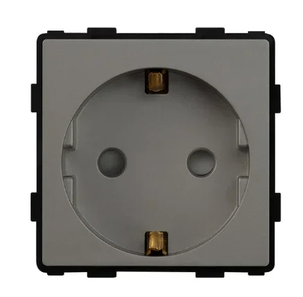 Bingoelec glassbryter stikkontakt med glassbryter med wifi stikkontakt veggkontakter lysbryter usb  rj45 kat 6 grå gjør-det-selv funksjonsdeler