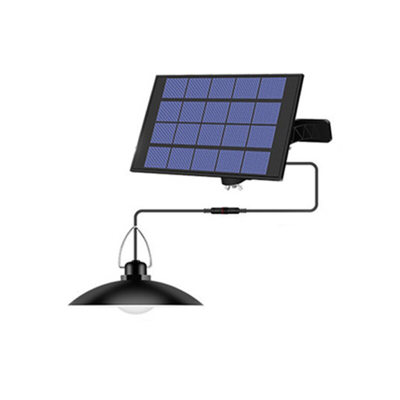 Solar Light Shed Lights With Panel Garden Lamp Waterproof Outdoor Indoor Solar Powered Hanging Lights 9.8FT Cord Ceiling Porch: 1 Light Bulb / White