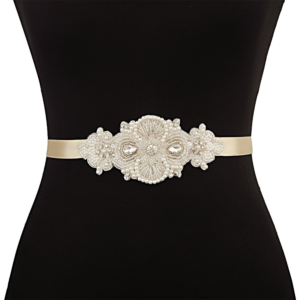 TRiXY S406 Perlen Perlen Hochzeit Gürtel Strass Gürtel Braut Schärpe Gürtel Partei Prom Kleid Gürtel Formale Gürtel Hochzeit Diamant Gürtel