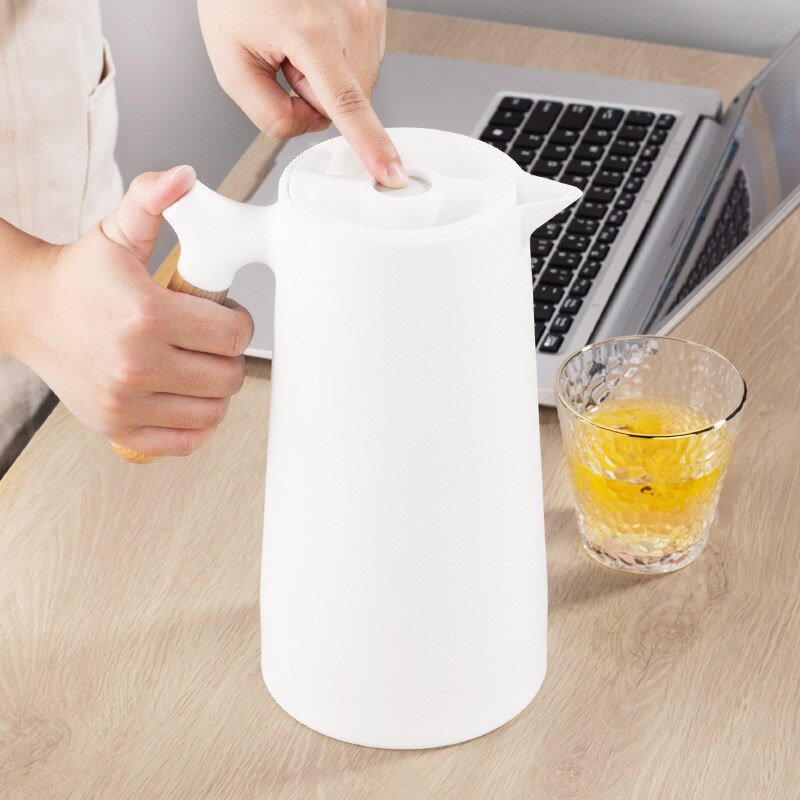 Nuovo Thermos per uso domestico in stile minimalista nordico Thermos per rivestimento in vetro forniture per cucina giapponese doppio Thermos da 1L caffettiera