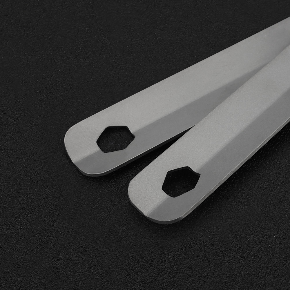 Titanium Legering Lepel Vork Diamant Patroon Picknick Gebruiksvoorwerp Outdoor Camping Food Vork Lepel Reis Tafelgerei