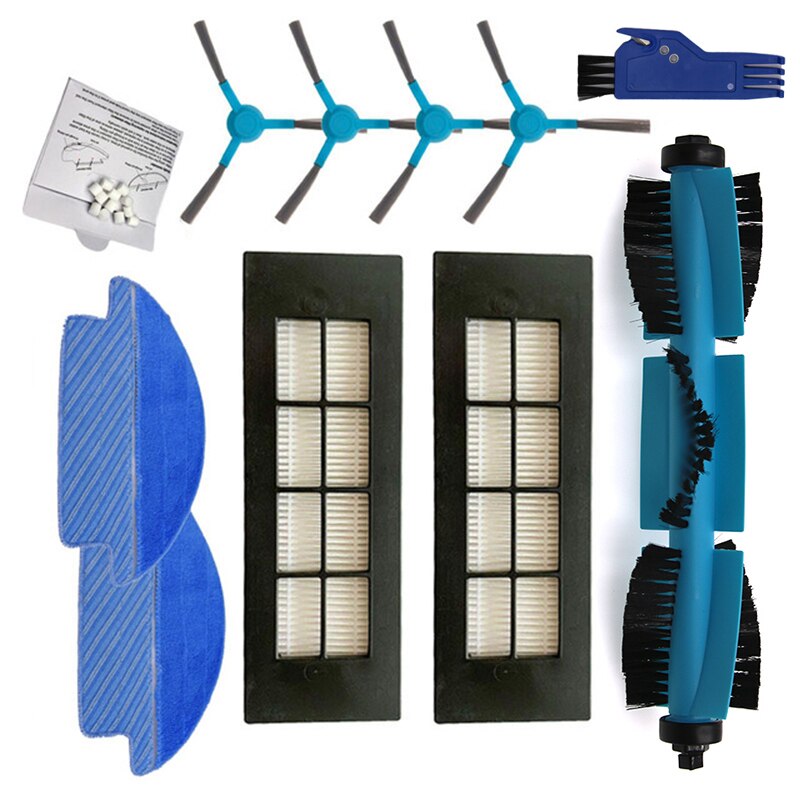 Kit de paño de mopa para Cecotec Conga 3090, rodillo Cepillo Lateral, aspirador, piezas de electrodomésticos, repuesto: Package 6