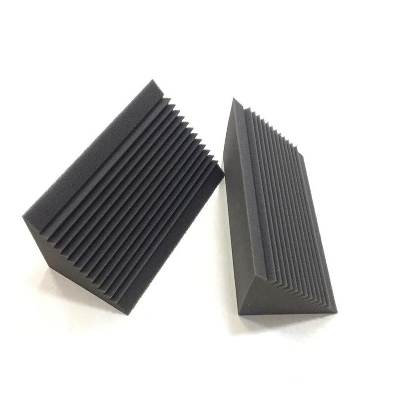 Trampa de absorción de sonido para estudio, espuma acústica de carbón/Negro, insonorizada, esquina de pared, 12x12x24 cm, 6 uds.