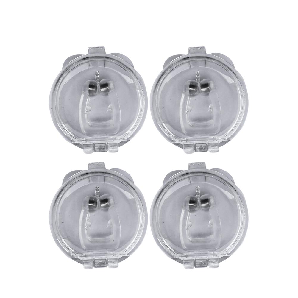 4pcs Anti Snoring Device Silicone Magnetic Clipple Snore Stopper Nose Breathing Non Solution Aid Antisnoring For Sleeping Mini