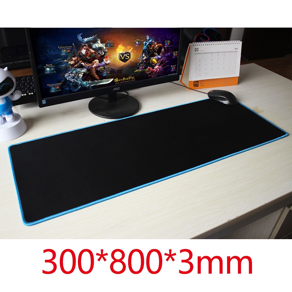 Large Size Speed Version XL Office Mouse Pad Black Mat 30*25/80*30/80*40/90*40cm Laptop Computer Gaming Table Pads Keyboard Mats