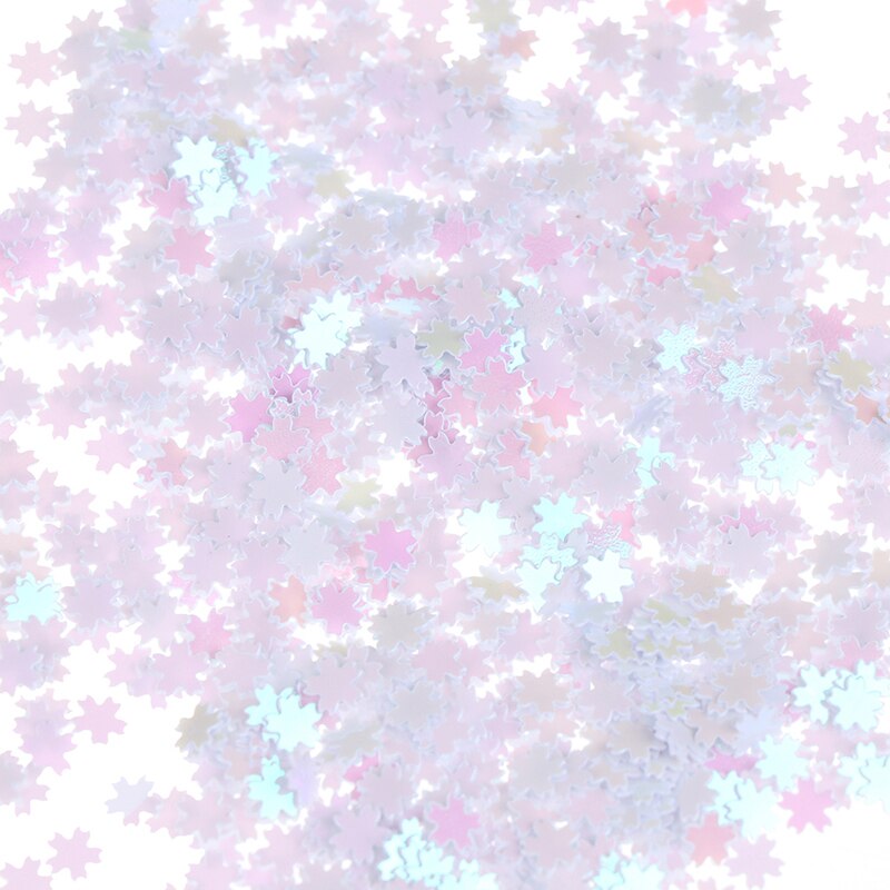 Diy Craft Stuff Materiaal Sakura Glitter Pailletten Uv Hars Decor Sieraden Vulling Accessoire Slime Mix Decoratie Speelgoed Accessoires: WHITE