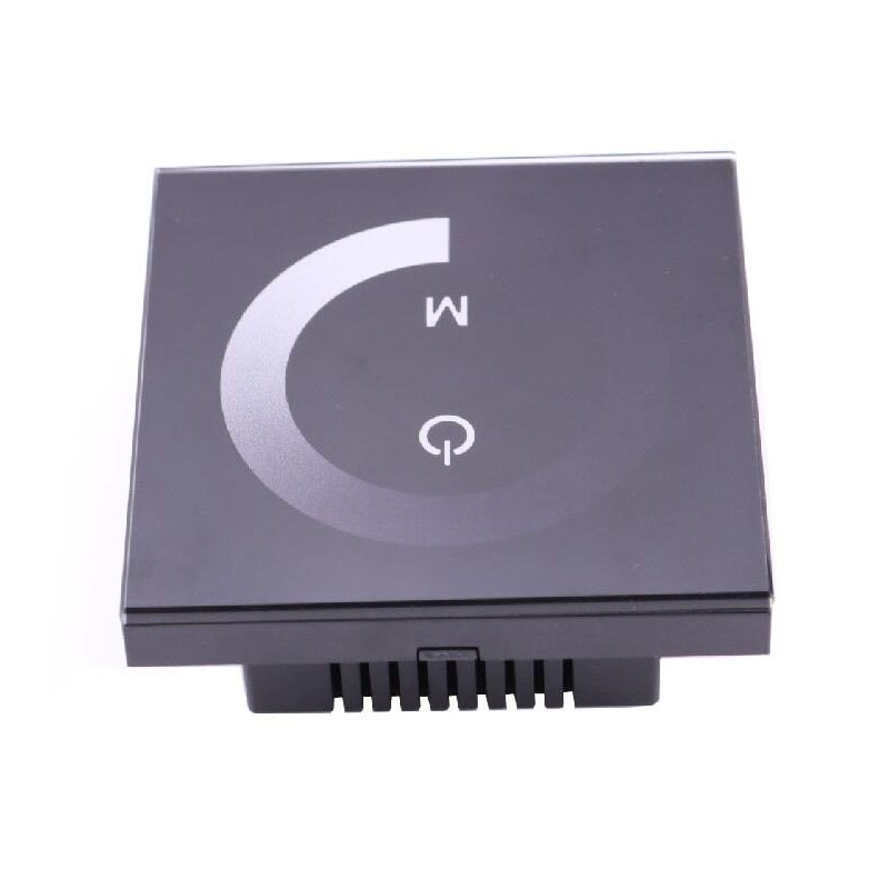 12 Volt LED Dimmer Touch Screen Panel Afstandsbediening Zwart voor DC 12 v 24 v LED Strip Licht ruban Tape Enkele Kleur CE
