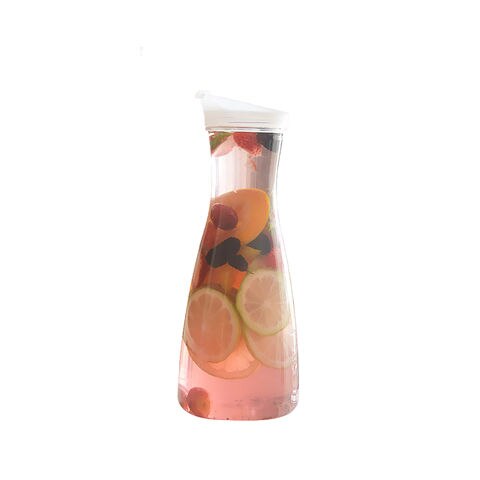 Jarra de plástico para agua y zumo, recipiente de gran capacidad, resistente al calor, 1100/1600ml: 1100ml