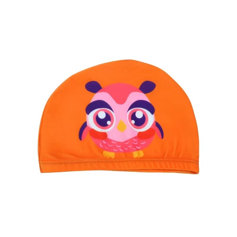 Children&#39;s Swimming Cap Elastic Fabric Cute Cartoon for Long Hair Lovely Kids Protect Ears Swim Pool Hat for Boys Girls Swim: 16