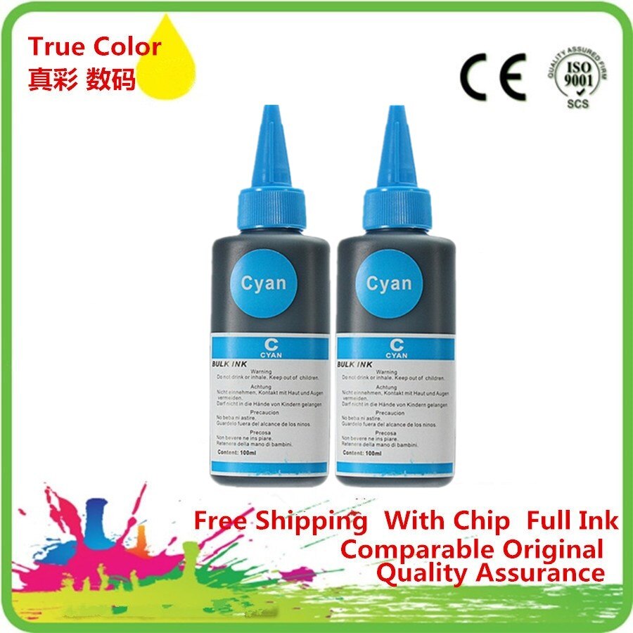 Black Universal Dye Ink Compatible For-CANON For-Epson For All Inkjet Printer Bulk Ink: 2C